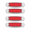 Truck Trailer 1 Red LED Sealed Side Marker Clearance Lights (12V)