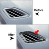 Jeep Cherokee Carbon Black Dashboard Air Vent Outlet Cover Trim (14-23)