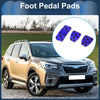 Subaru Forester (2006-2018) Blue 3 x Foot Accelerator Pedal Covers