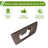Honda CR-V 2017-2022 Peach Wood Brown Interior Door Handle Bowl Cover Trim