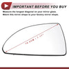 Chevrolet Impala Left Driver Side Mirror Glass Replacement (2006-2013)