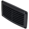 Boat / Caravan / Camper Black Plastic Tapered Edge Louvre Vent 203x103mm