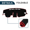 Toyota RAV4 2019-2024 Black Red 1 Set Dashboard Cover Mat