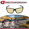 Set Motorcycle Riding Goggles Yellow Lens Black Gray Frame PC UV400
