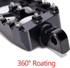 Harley Sportster Touring Softail Dyna Black Foot Pegs