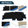 Honda STEPWGN AIR SPADA 2022-2023 Black Blue Dashboard Cover Mat