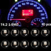 Car Instrument Cluster Panel 10 x T4 T4.2 Neo Wedge Blue LED Bulbs