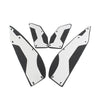 Yamaha XMAX 250 300 400 Silver Aluminum Floorboard Foot Pedals (2017-2023)