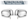 Mitsubishi Chrome Plated Rearview Mirror Cover Overlay with LED Light