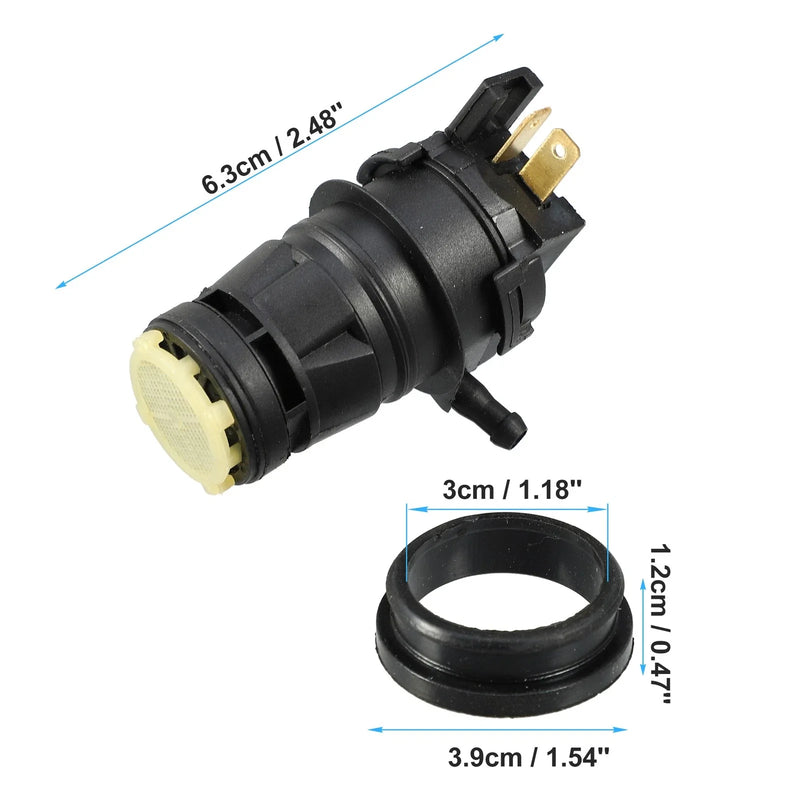Honda Civic  - 1 x Black Windshield Washer Motor Pump