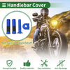 Motorcycle 7/8 22mm Hand Grips Cover Rhombus Pattern