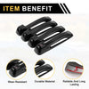 Dodge Ram 1500 (2009-2018) ABS Black 4pcs Exterior Door Handle Covers