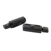 Harley Softail Deluxe Fat Bob (2018-2023) Black Rear Passenger Foot Pegs