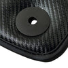 Audi Q2 with Carbon (2016-2020) - 2 x Durable Covers Black Floor Mats