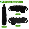 Mitsubishi Delica B34A B35A B37A B38A Dashboard Cover Black Polyester