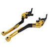 Suzuki GSXR600 GSXR750 GSXR1000 Gold Extendable Brake Clutch Levers (06-10)
