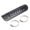 Motorcycle Exhaust Pipe Mount Cover Black