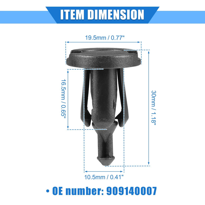 Subaru Ascent 15 Pcs Push Pin Rivet Fasteners (2019-2021)