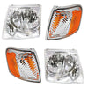 Headlights Head Lamps and Corner Lights Kit For 2001-05