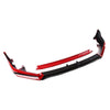 Honda Civic (2022-2024) Black Red Front Spoiler Lip 4 x