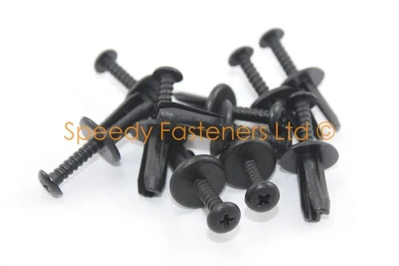Lotus Elise VX220 10x Black Wheel Arch Screws / m8 8mm x 19mm (2000–2004)