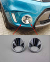 Suzuki VITARA (2018-2023) 2 x pcs Chrome Front Fog Light Lamp Cover Trim
