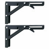 Bench Heavy Duty 8" Stainless Steel Folding Table Brackets