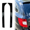 Skoda Superb Glossy Black Rear Window Spoiler Side Wing Trim Covers (08-15)
