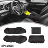 Honda Civic 10th Gen (2016-2020) Black Red Line 3 Pcs Armrest Covers