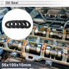 Make Model Oil Seal 56x100x10mm Black 5 Pcs Nitrile Rubber Seal Ring