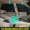 Hyundai Elantra Sunshade / 4 x Side Window Privacy Sunshade (2011–2016)