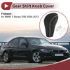 BMW 3 Series E90 Black Beige Faux Leather Gear Shift Knob Cover