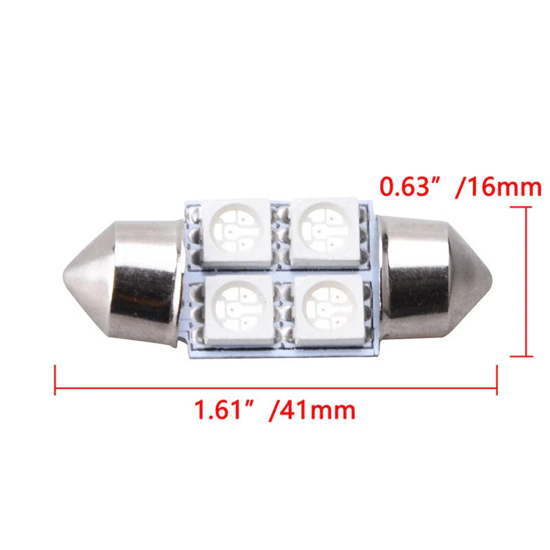 Universal Vehicles 20 x Blue Car Interior LED Light Bulbs