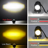 Motorcycle UTV ATV Headlight Fog Lamp Hi-Lo Beam