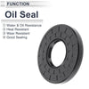 Oil Seal 45x100x12mm Nitrile Rubber Black 5 Pcs