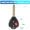 Toyota Camry (2007-2010) - 3 Button Key Remote Case
