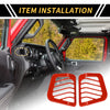 Jeep Wrangler JL JLU Dashboard Side Air Vent AC Outlet Cover Trim (2018-2024)