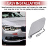 BMW 320i (2016-2018) Silver Tone Tow Hook Cover
