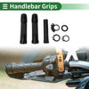 Motorcycle Black Rhombus 7/8" 22mm Hand Grips Cover Kit