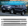 Toyota Landcruiser Prado 4x Door Glass Seal Weatherstrip (2003-2009)