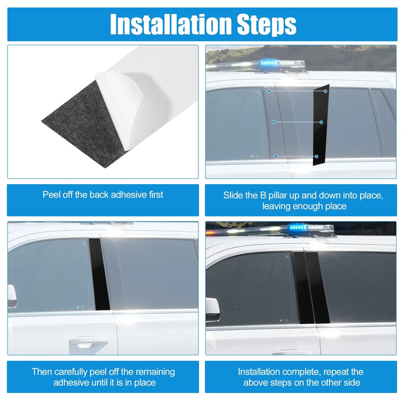 Nissan Titan Crew Cab 6Pcs Windshield B Pillar Trim Garnish (2004-2023)