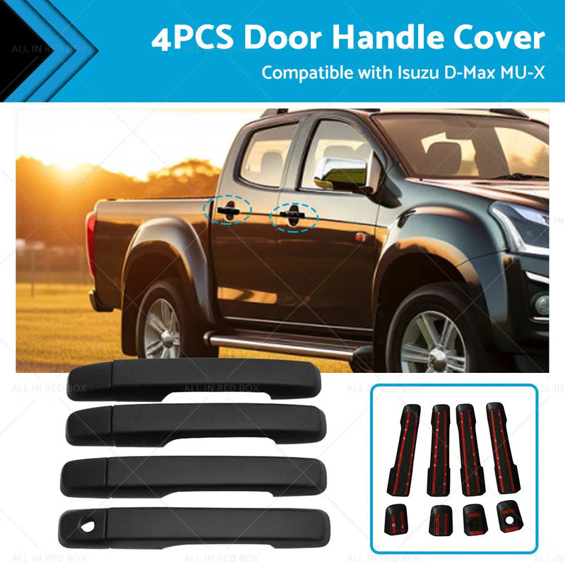 Isuzu D-Max MUX MU-X 4PCS Door Handle Cover Trim (2012-2015)