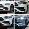 Benz W206 C200 C43 Black Front Air Vent DRL Lights (2022-2024)