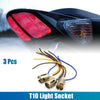 Motorcycle 3x 1157 LED Motorcycle Brake Light Extension Wire Socket