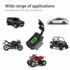 Car LED Dual USB Charger with Voltmeter Rocker Switch DC12V