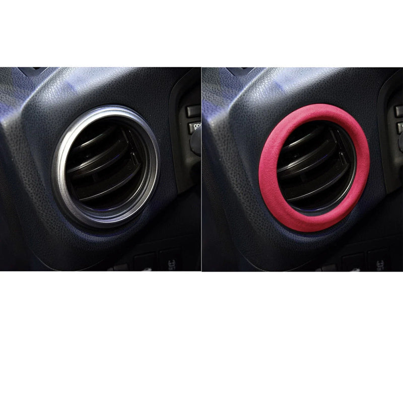 Subaru BRZ, Toyota GT86 1pc Pink Leather Air Outlet Cover (2012-2020)