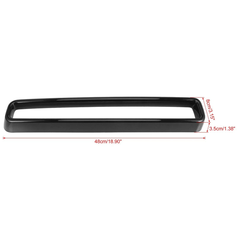 Dodge Challenger Black Front Grill Grille Inserts Cover Trim (2015-2020)