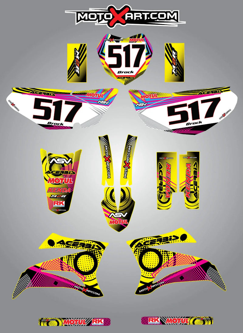 Yamaha TTR 125 Neon Style Stickers Custom Graphic Kit (2008-2015)