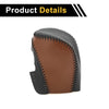 Honda Civic 2016-2021 Black Brown Faux Leather Gear Shift Knob Cover