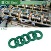 Oil Seal Seal Ring Rotary Shaft Seal TPU 10x15x3mm High Pressure Green 5 Pcs